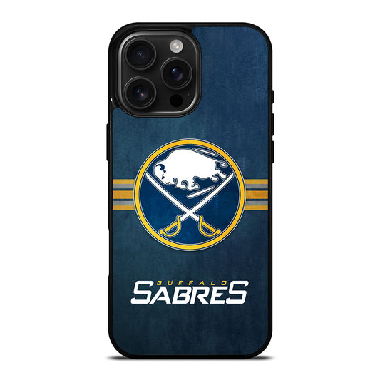 BUFFALO SABRES FOOTBALL LOGO 2 iPhone 16 Pro Max Case Cover