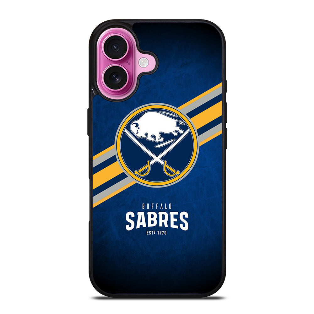 BUFFALO SABRES FOOTBALL LOGO 3 iPhone 16 Plus Case Cover