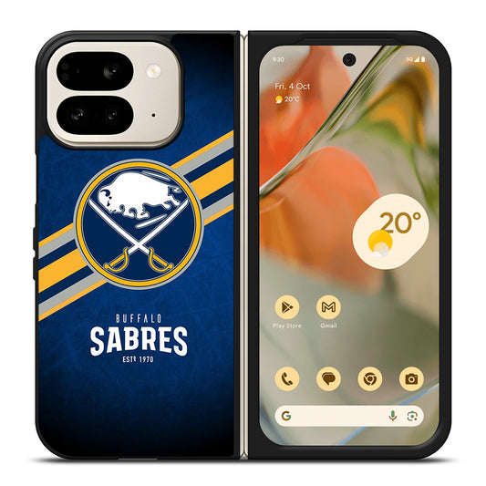 BUFFALO SABRES FOOTBALL LOGO 3 Google Pixel 9 Pro Fold Case Cover