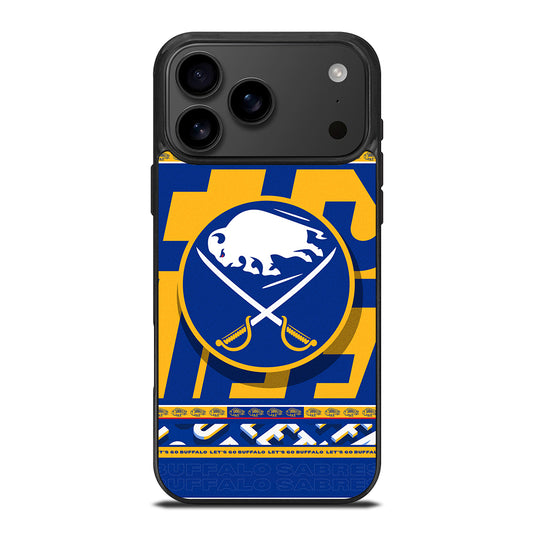 BUFFALO SABRES NHL TEAM 2 iPhone 17 Pro Max Case Cover