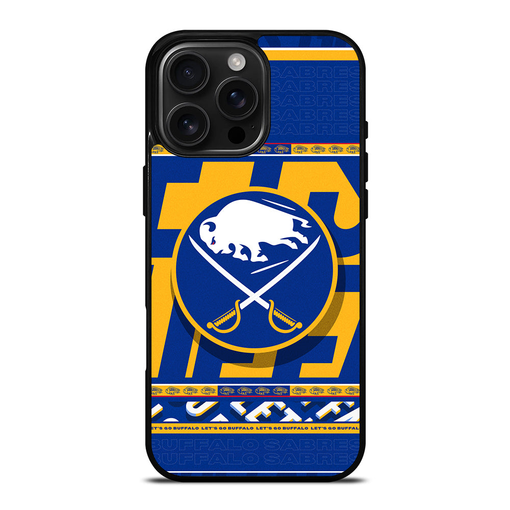 BUFFALO SABRES NHL TEAM 2 iPhone 16 Pro Max Case Cover