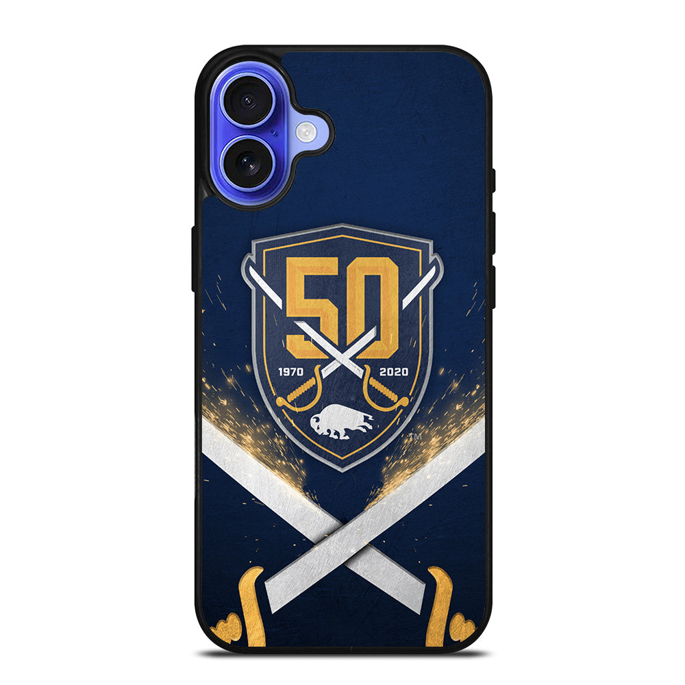 BUFFALO SABRES NHL TEAM 3 iPhone 16 Case Cover