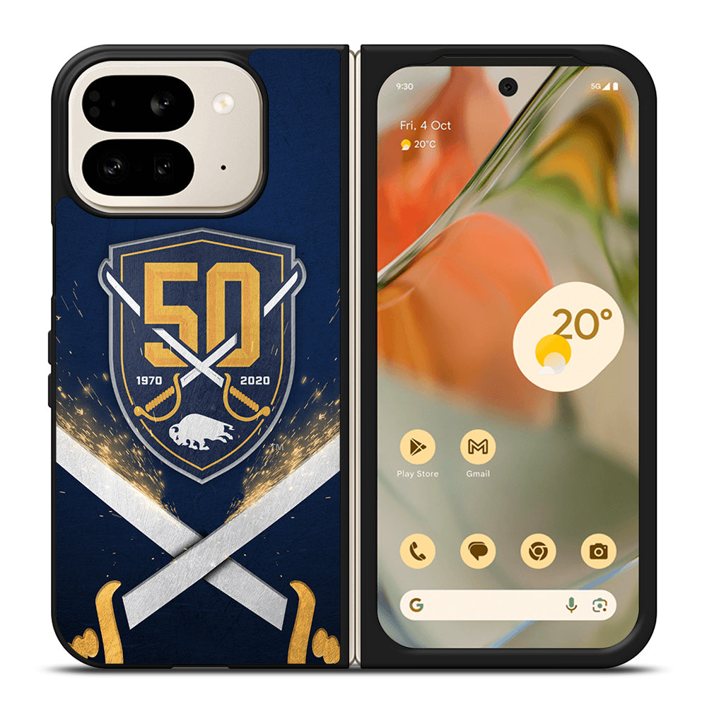 BUFFALO SABRES NHL TEAM 3 Google Pixel 9 Pro Fold Case Cover