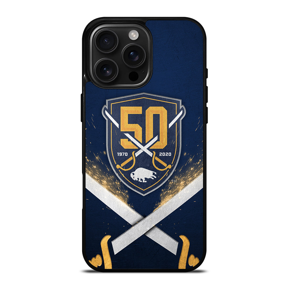 BUFFALO SABRES NHL TEAM 3 iPhone 16 Pro Max Case Cover