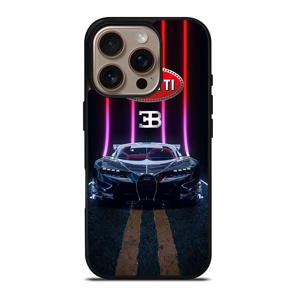 BUGATTI BLACK CAR iPhone 16 Pro Case Cover