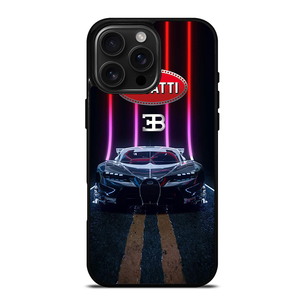 BUGATTI BLACK CAR iPhone 16 Pro Max Case Cover