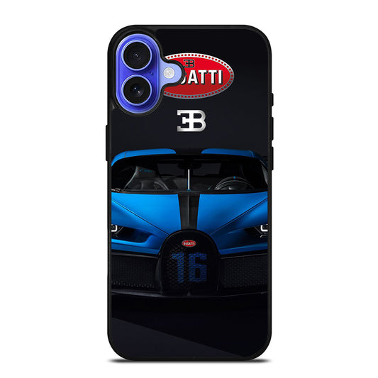 BUGATTI BLUE CAR iPhone 16 Case Cover