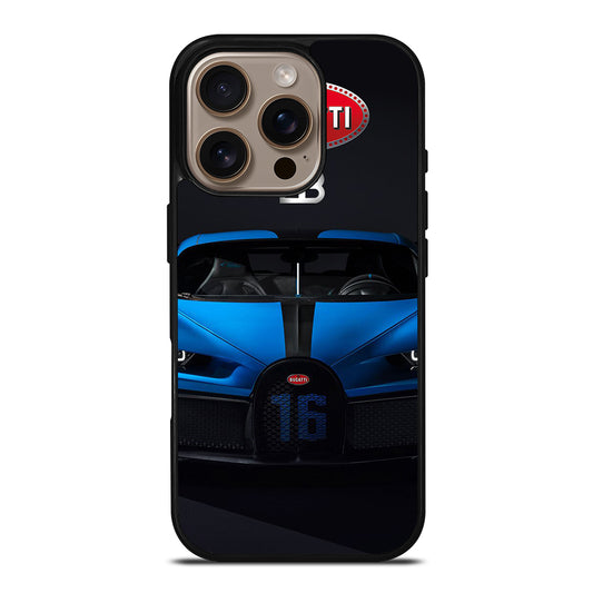 BUGATTI BLUE CAR iPhone 16 Pro Case Cover