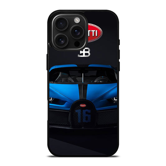 BUGATTI BLUE CAR iPhone 16 Pro Max Case Cover