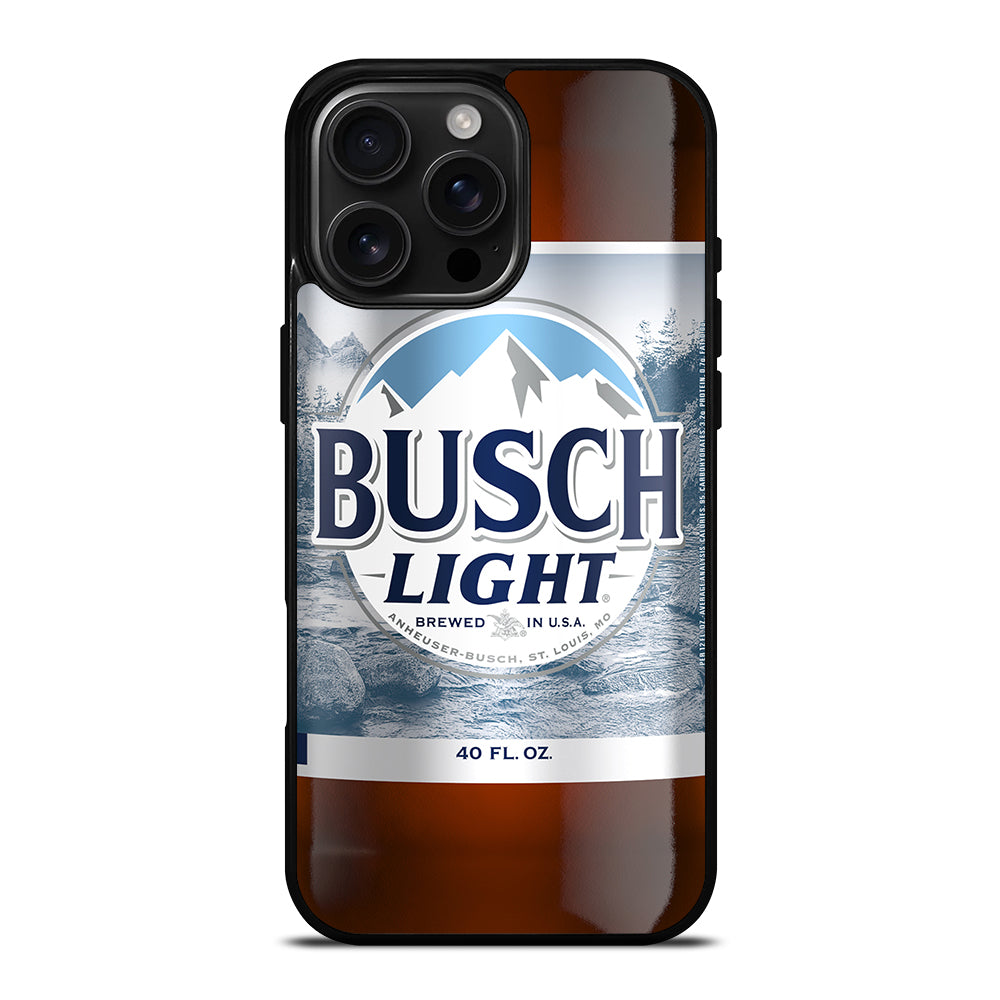 BUSCH LIGHT BEER BOTTLE iPhone 16 Pro Max Case Cover