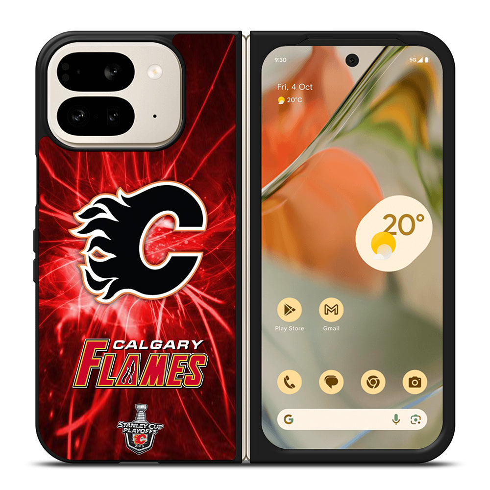 CALGARY FLAMES HOCKEY TEAM 1 Google Pixel 9 Pro Fold Case Cover