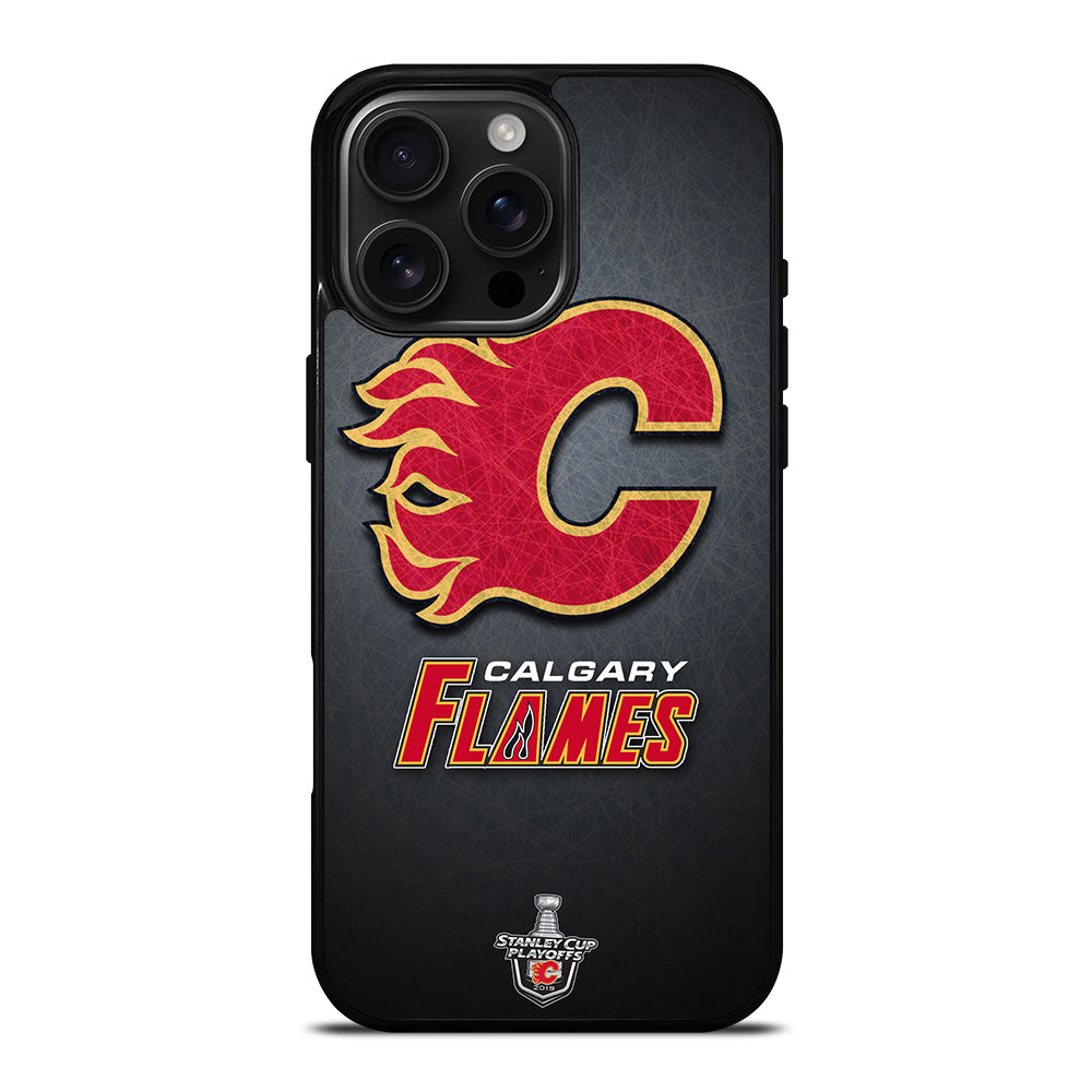 CALGARY FLAMES HOCKEY TEAM 2 iPhone 16 Pro Max Case Cover