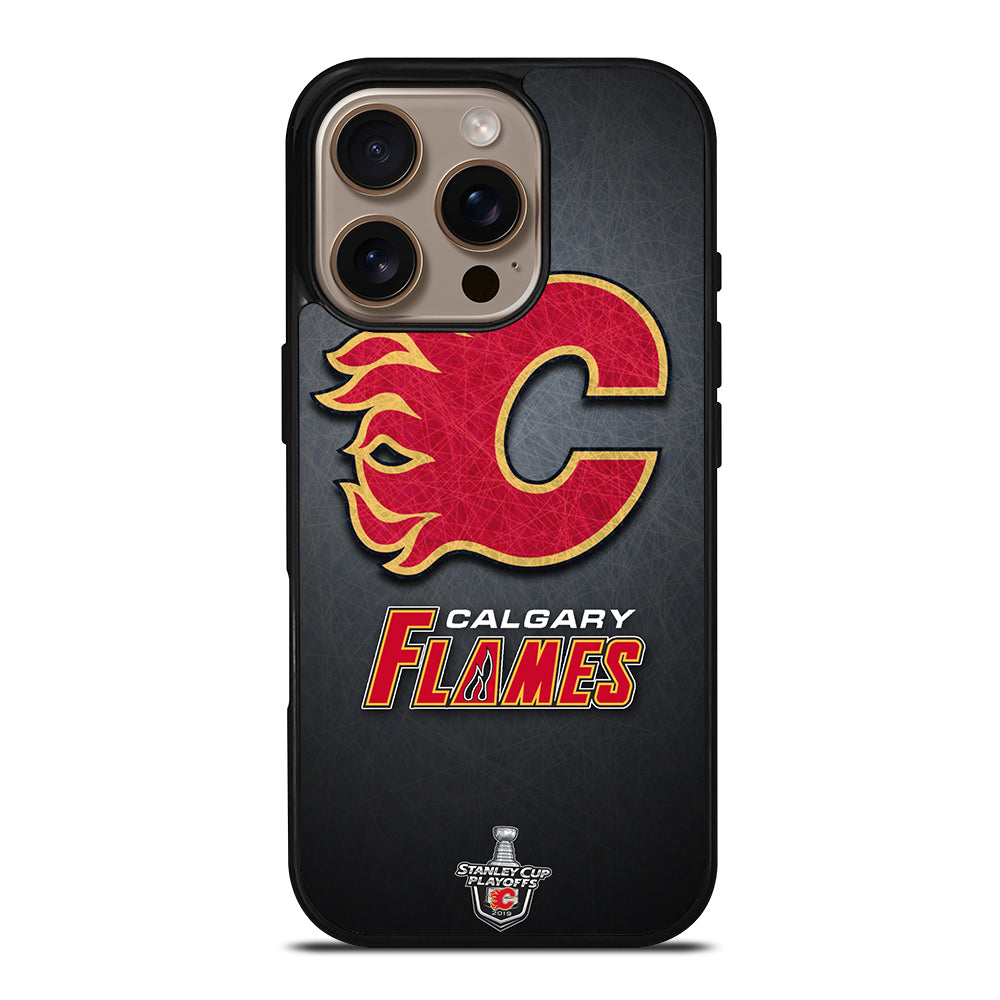 CALGARY FLAMES HOCKEY TEAM 2 iPhone 16 Pro Case Cover