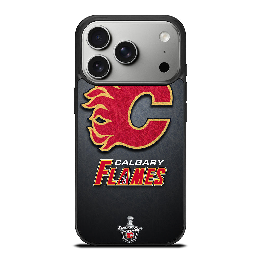 CALGARY FLAMES HOCKEY TEAM 2 iPhone 17 Pro Case Cover