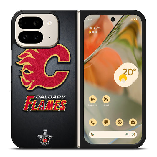 CALGARY FLAMES HOCKEY TEAM 2 Google Pixel 9 Pro Fold Case Cover