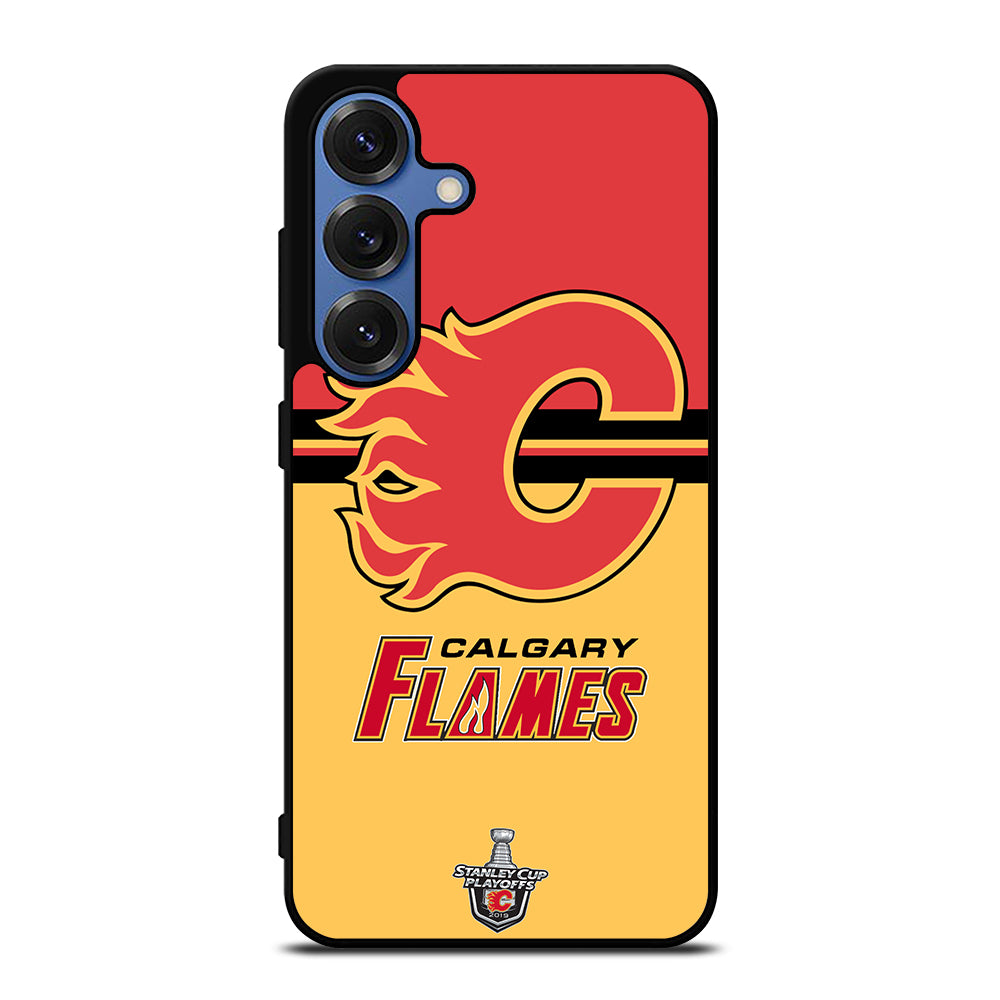 CALGARY FLAMES HOCKEY TEAM 3 Samsung Galaxy S25 Case Cover