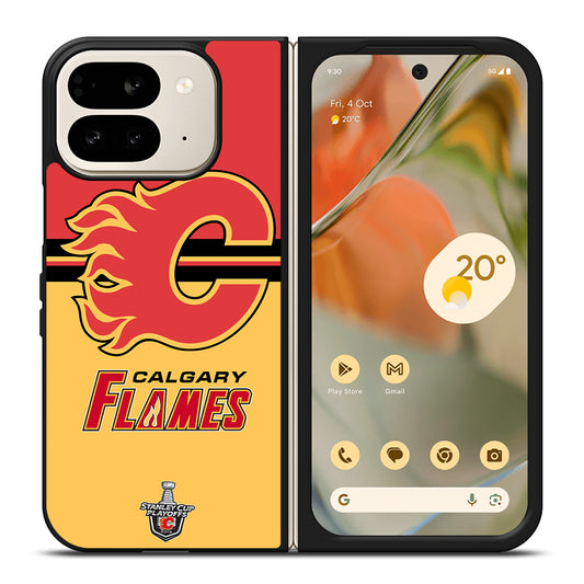 CALGARY FLAMES HOCKEY TEAM 3 Google Pixel 9 Pro Fold Case Cover