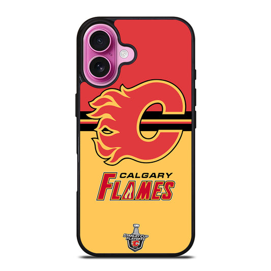 CALGARY FLAMES HOCKEY TEAM 3 iPhone 16 Plus Case Cover