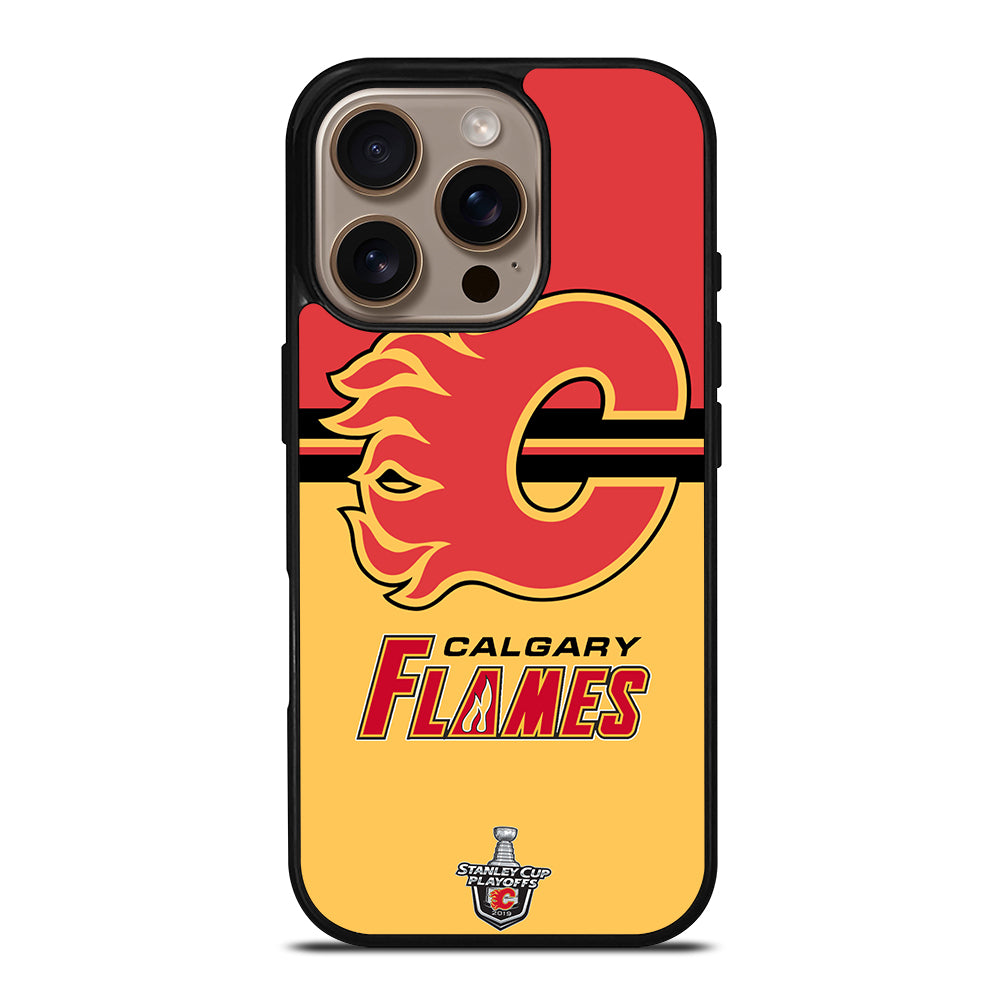 CALGARY FLAMES HOCKEY TEAM 3 iPhone 16 Pro Case Cover