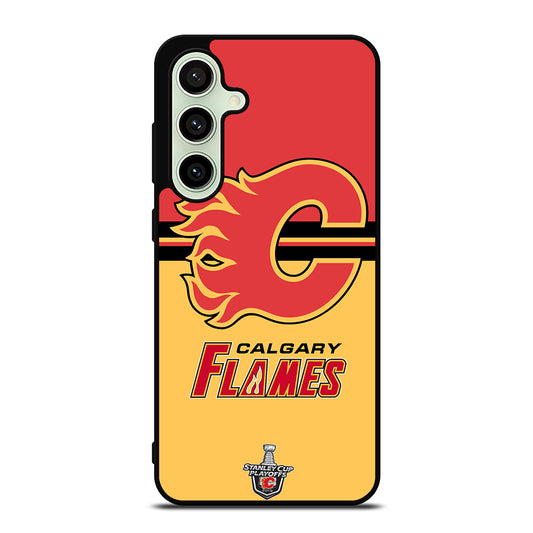 CALGARY FLAMES HOCKEY TEAM 3 Samsung Galaxy S24 FE Case Cover