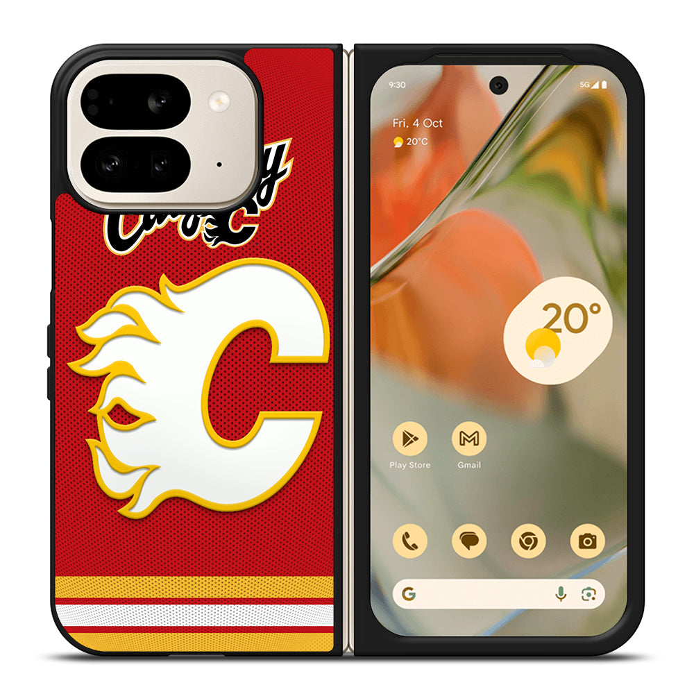 CALGARY FLAMES ICON 3 Google Pixel 9 Pro Fold Case Cover