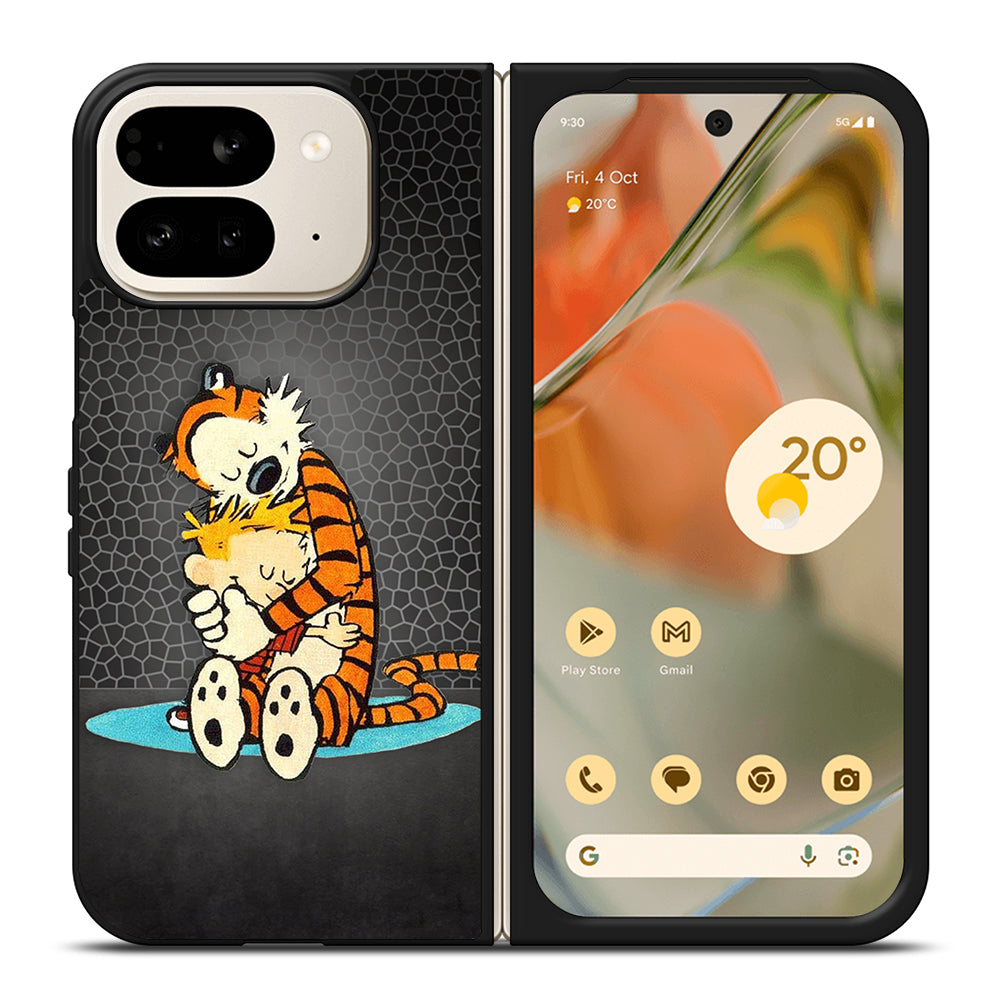 CALVIN AND HOBES CARTOON SERIES Google Pixel 9 Pro Fold Case Cover