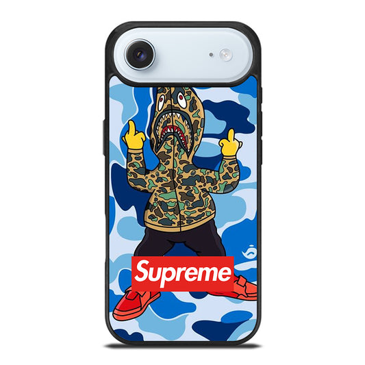 CAMO BAPE SHARK BLUE iPhone Air Case Cover
