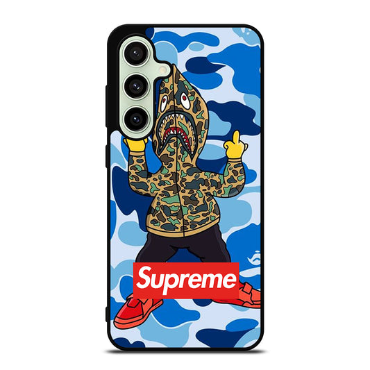 CAMO BAPE SHARK BLUE Samsung Galaxy S24 FE Case Cover