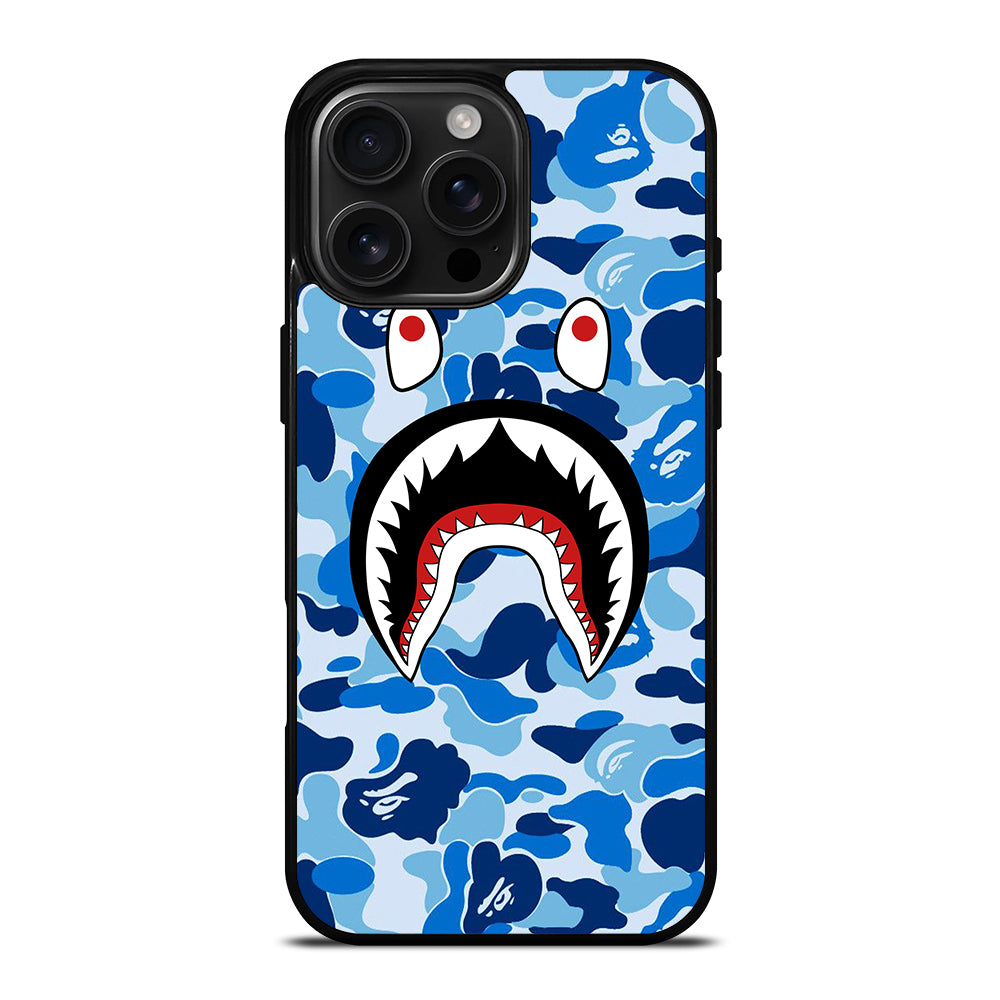 CAMO BAPE SHARK LOGO 1 iPhone 16 Pro Max Case Cover