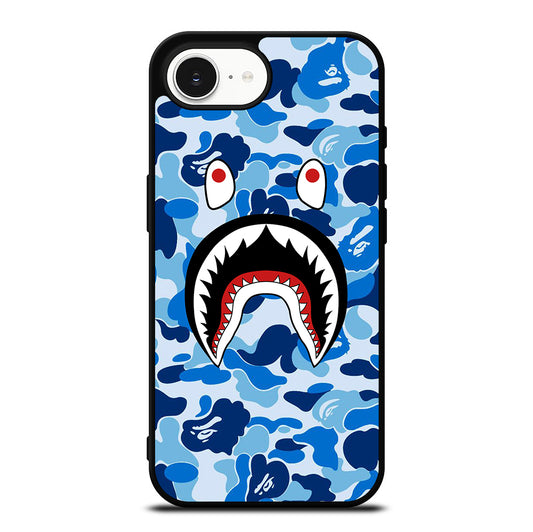 CAMO BAPE SHARK LOGO 1 iPhone 16e Case Cover