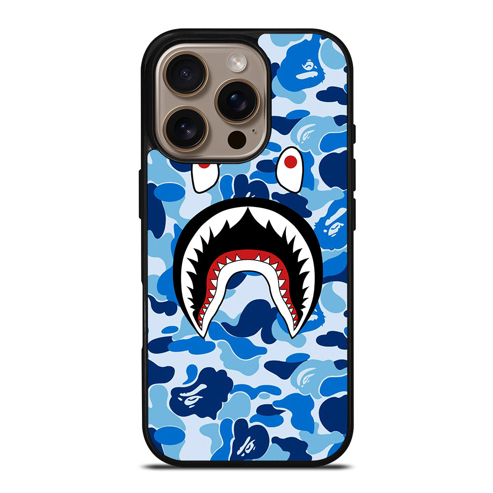 CAMO BAPE SHARK LOGO 1 iPhone 16 Pro Case Cover