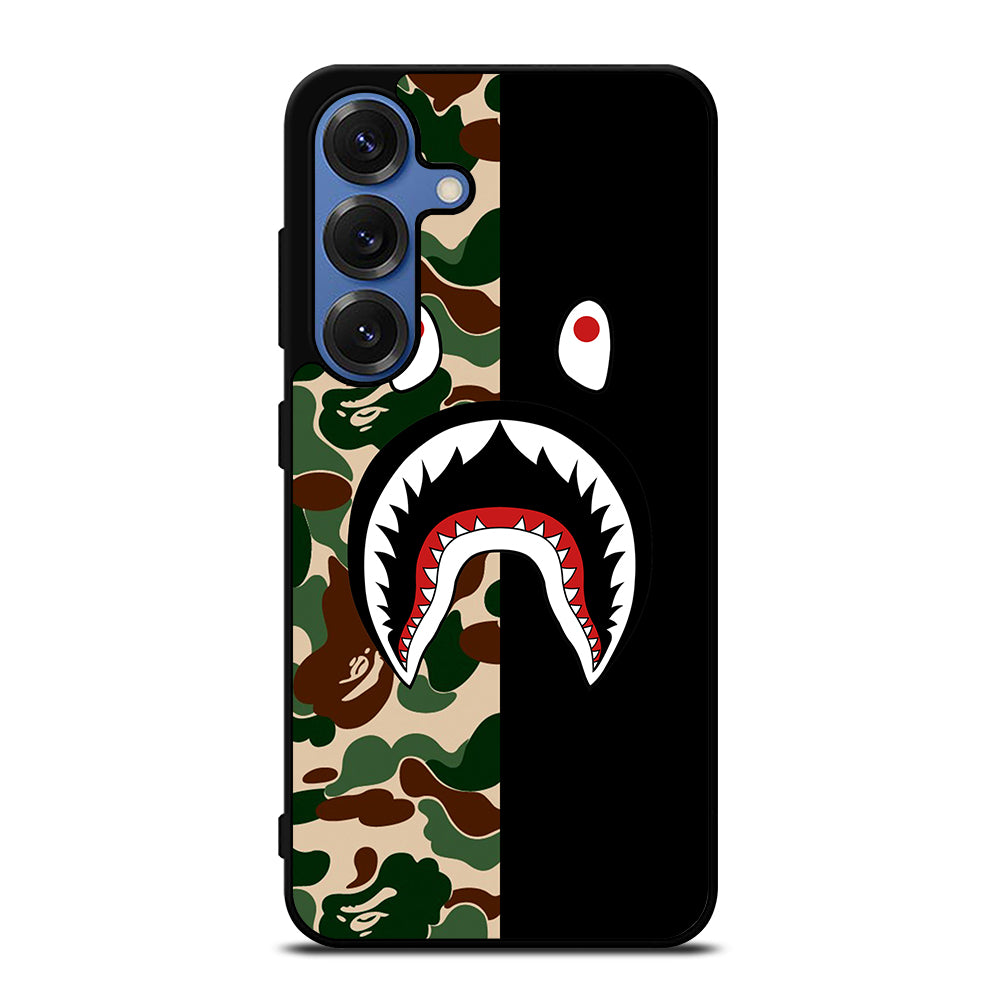 CAMO BAPE SHARK LOGO 2 Samsung Galaxy S25 Case Cover