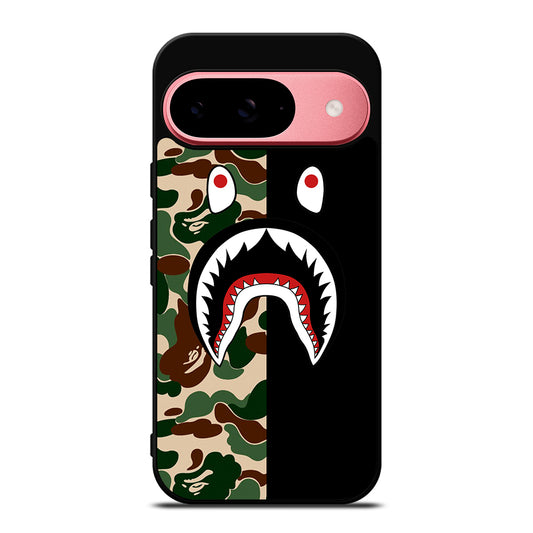 CAMO BAPE SHARK LOGO 2 Google Pixel 9 Case Cover
