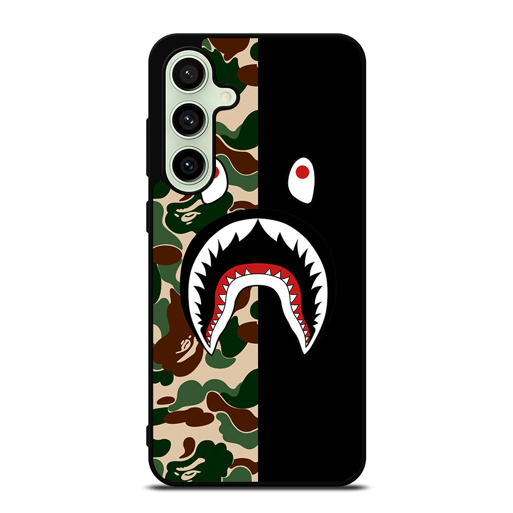 CAMO BAPE SHARK LOGO 2 Samsung Galaxy S24 FE Case Cover