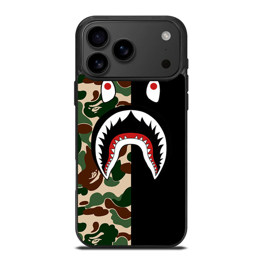 CAMO BAPE SHARK LOGO 2 iPhone 17 Pro Max Case Cover