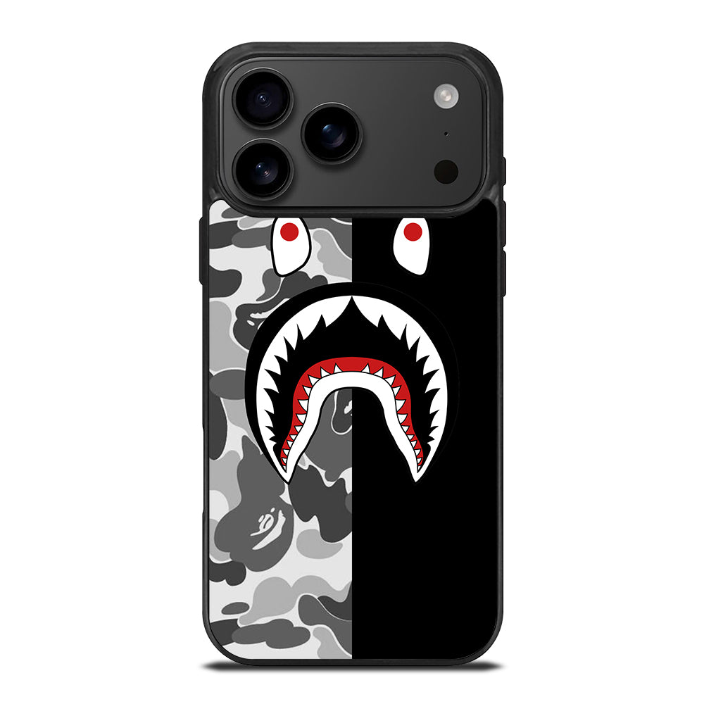 CAMO BAPE SHARK LOGO 3 iPhone 17 Pro Max Case Cover