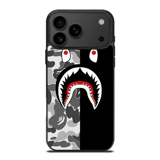 CAMO BAPE SHARK LOGO 3 iPhone 17 Pro Max Case Cover