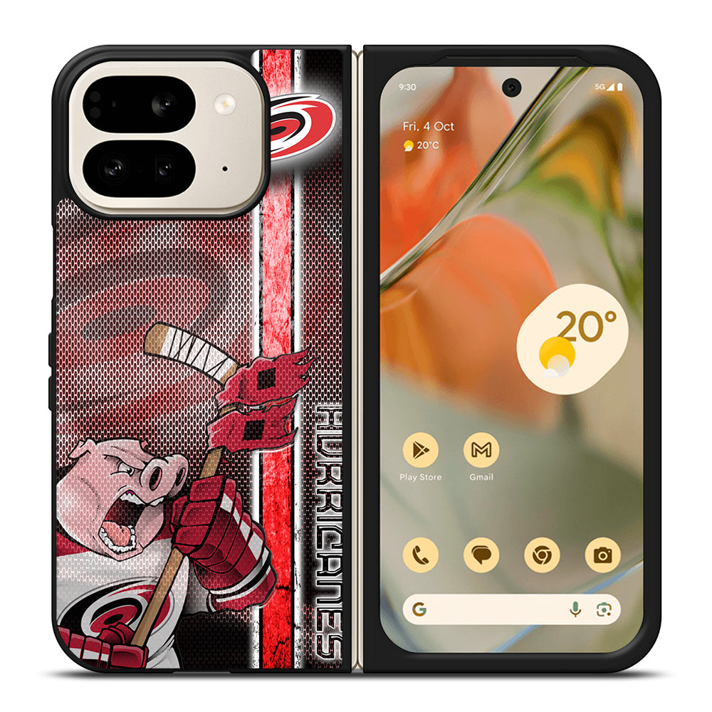 CAROLINA HURRICANES NHL LOGO 3 Google Pixel 9 Pro Fold Case Cover