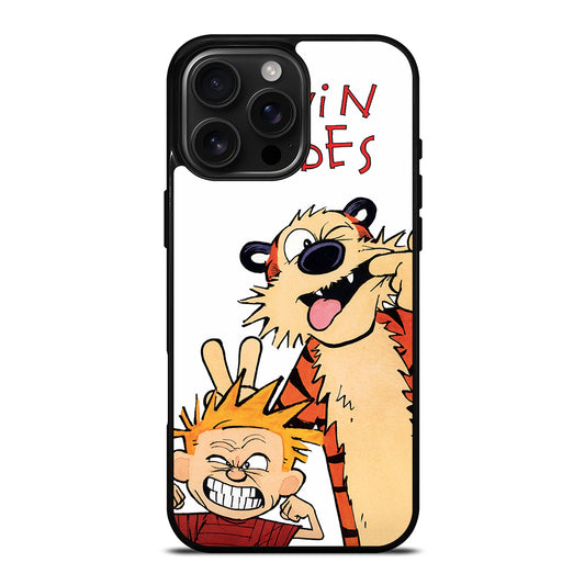 CARTOON CALVIN AND HOBES  iPhone 16 Pro Max Case Cover