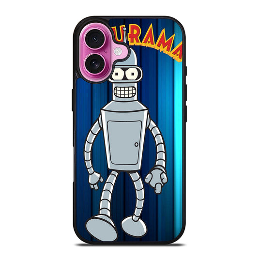 CARTOON FUTURAMA BENDER iPhone 16 Plus Case Cover