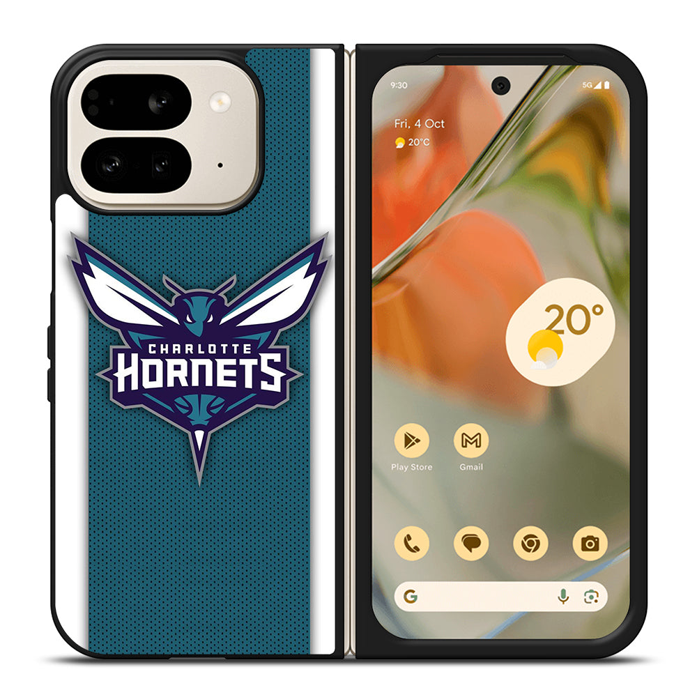 CHARLOTTE HORNETS NBA LOGO 3 Google Pixel 9 Pro Fold Case Cover