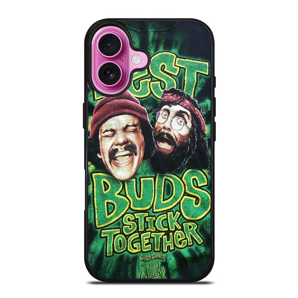 CHEECH AND CHONG BEST BUDS STICK TOGETHER iPhone 16 Plus Case Cover