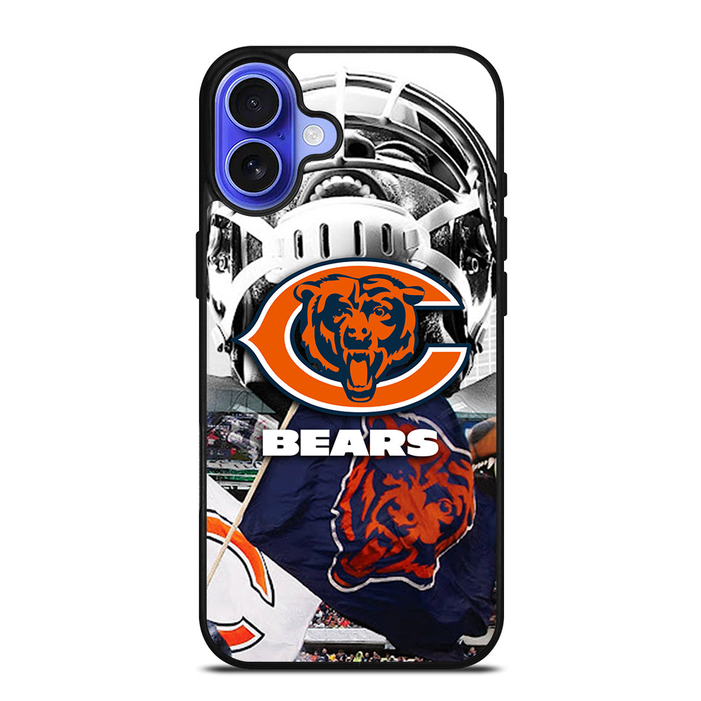 CHICAGO BEARS NFL ICON 3 iPhone 16 Case Cover