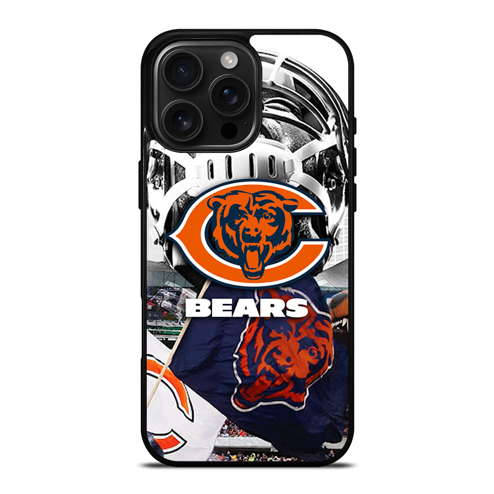 CHICAGO BEARS NFL ICON 3 iPhone 16 Pro Max Case Cover