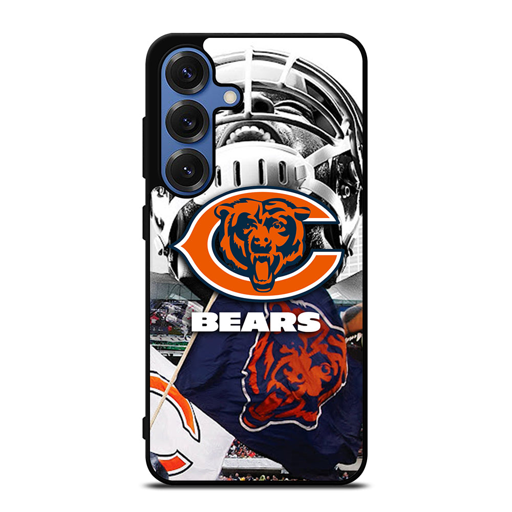 CHICAGO BEARS NFL ICON 3 Samsung Galaxy S25 Case Cover