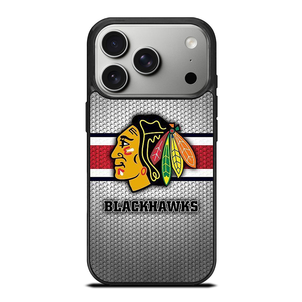 CHICAGO BLACKHAWKS METAL LOGO iPhone 17 Pro Case Cover