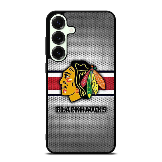CHICAGO BLACKHAWKS METAL LOGO Samsung Galaxy S25 Plus Case Cover