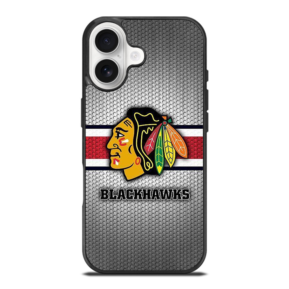 CHICAGO BLACKHAWKS METAL LOGO iPhone 17 Case Cover