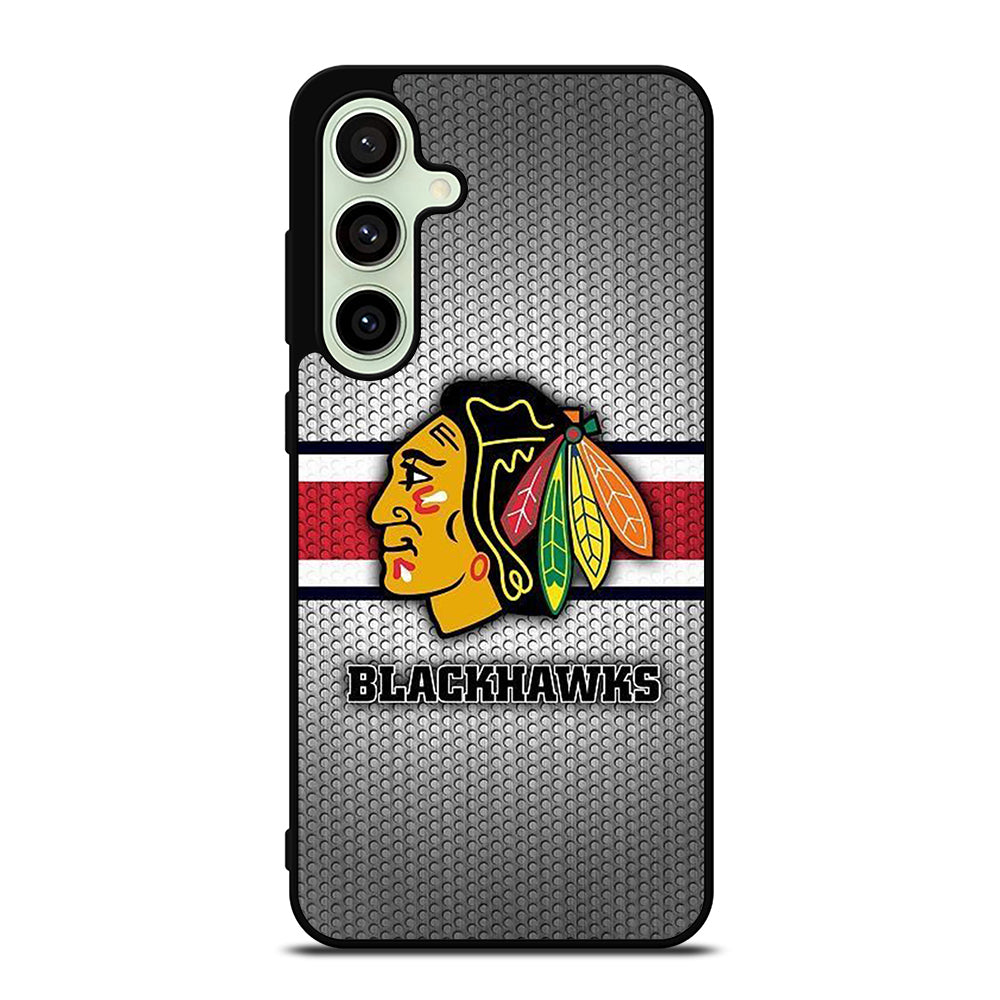 CHICAGO BLACKHAWKS METAL LOGO Samsung Galaxy S24 FE Case Cover