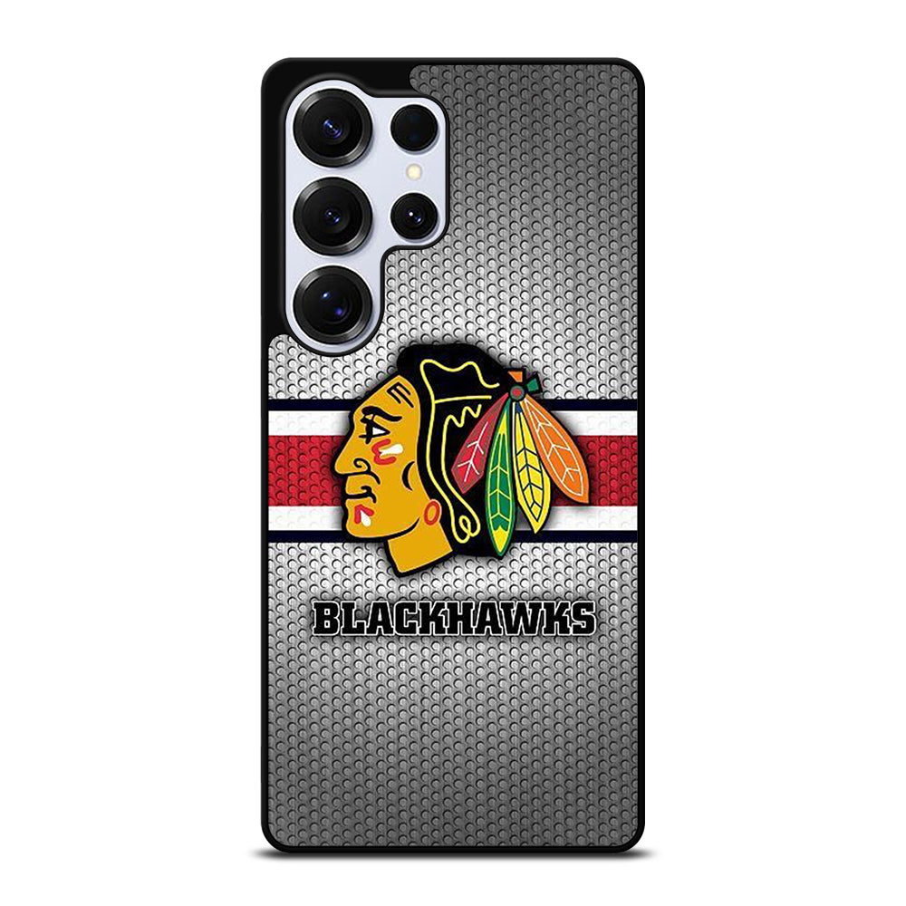 CHICAGO BLACKHAWKS METAL LOGO Samsung Galaxy S25 Ultra Case Cover